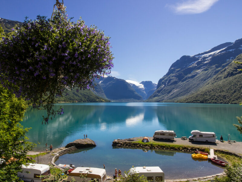 Lake Lovatnet in Norway